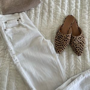 J.CREW 9" Billie Demi Boot Crop High Rise White Raw Hem Jeans Sz 27